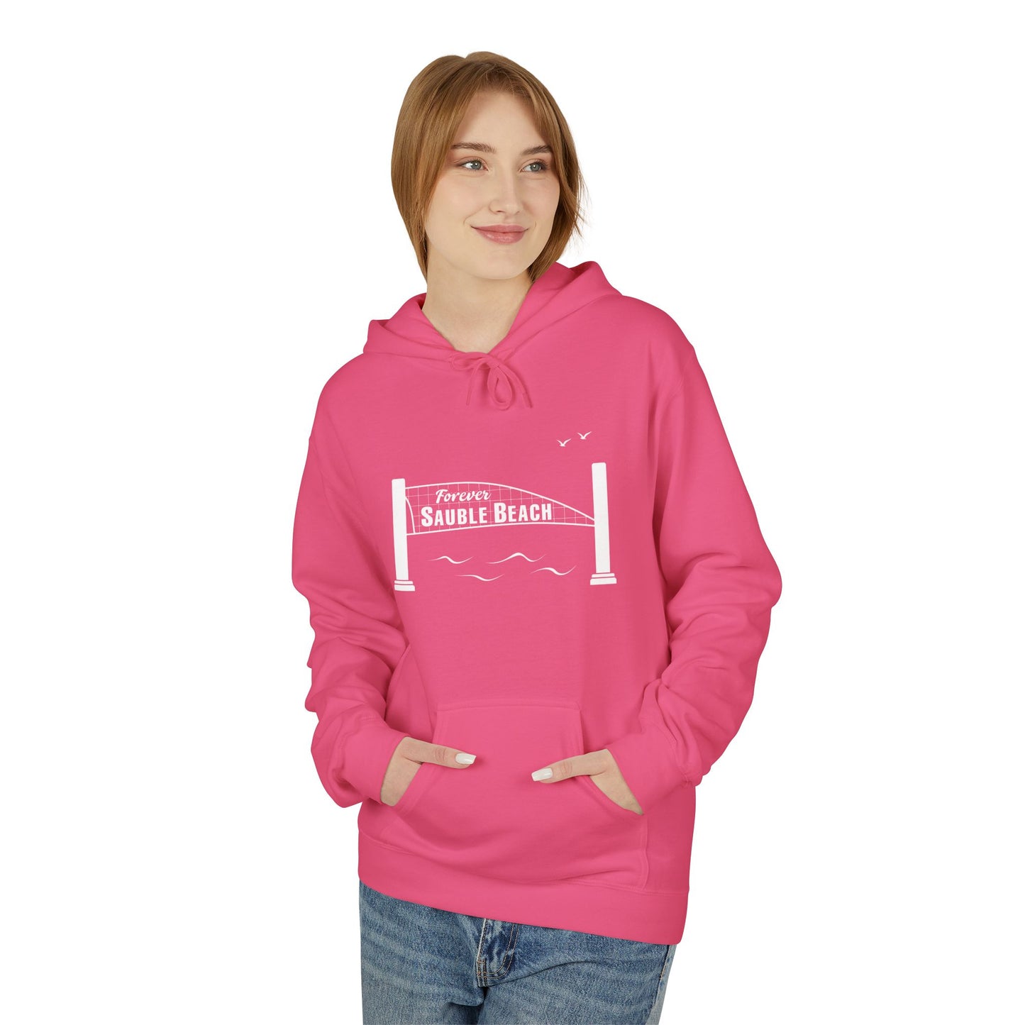ForeverSauble Unisex Midweight Softstyle Fleece Hoodie